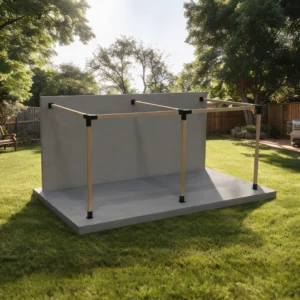 modulART dupla falhoz rögzíthető pergola rendszer 90x90