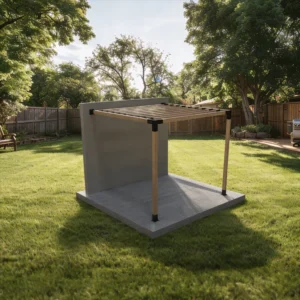 modulART falhoz rögzíthető pergola készlet 9 db szarufa tartóval