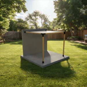 modulART falhoz rögzíthető pergola napvitorlával 90x90