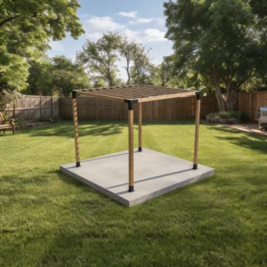 modulART szabadon álló pergola készlet 9db szarufa tartóval